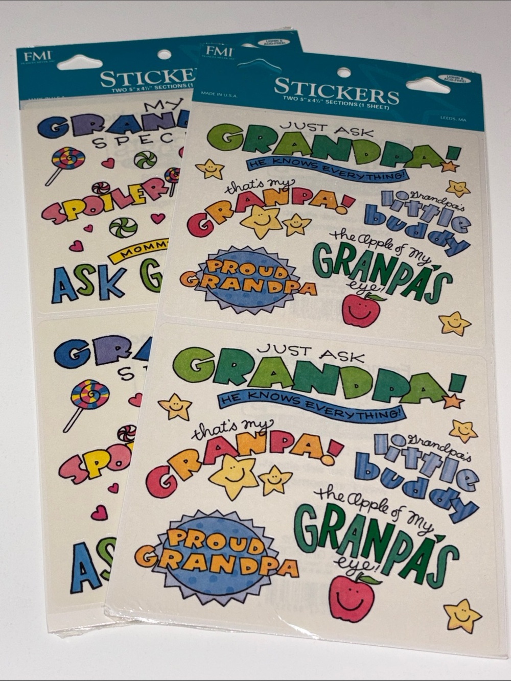 Frances Meyer GRANDMA STICKERS scrapbook Frances Meyer Grandparent Sticker Sheet